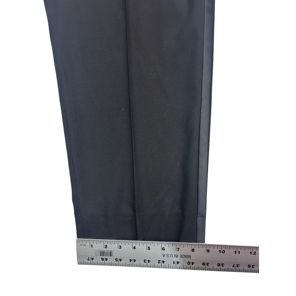 Pronto Uomo 48R 43x33 Black Tuxedo 2pc Pant Suit Wool Formal Evening Dinner Tux